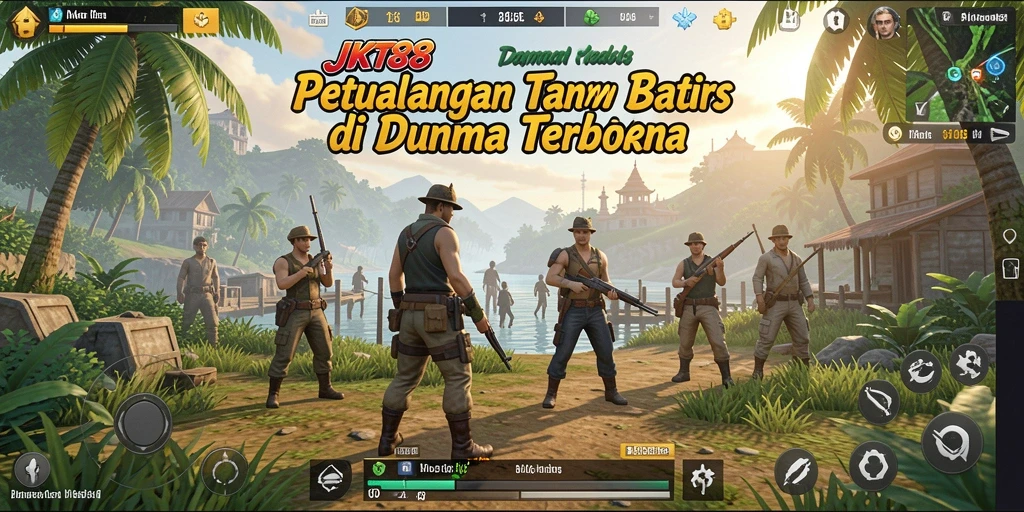 Screenshot gameplay <strong>JKT88</strong> yang menunjukkan eksplorasi dunia terbuka.