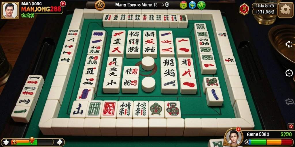 Tampilan gameplay MAHJONG288 yang menarik dan menantang.