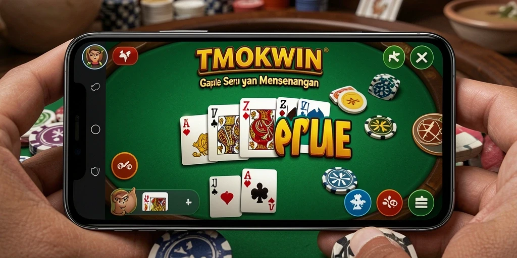 Permainan Gaple seru di TMOKWIN dengan teman-teman.
