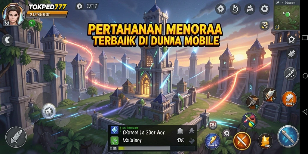 Screenshot TOKPED777 menampilkan aksi seru dalam gameplay Tower Defense.