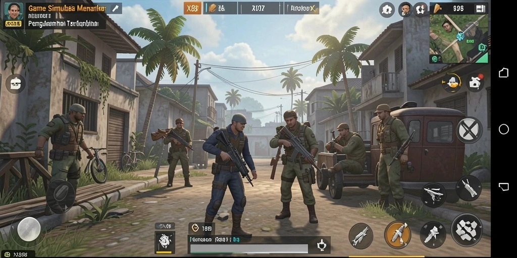 Screenshot gameplay dari X88 dengan aksi simulasi yang menegangkan.